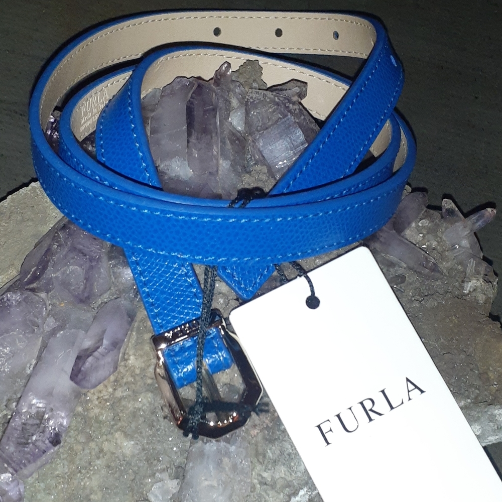 Furla belt blue